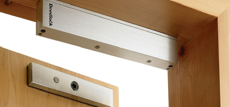 Magnetic lock installation Mayflower Village